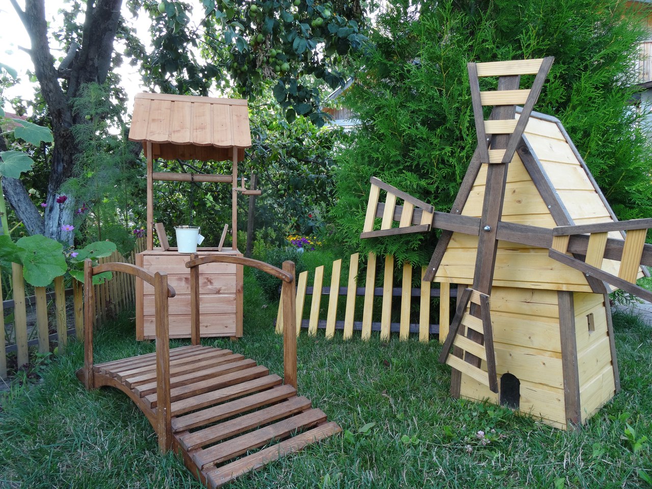 Wooden Garden Декоративные изделия из дерева для дома и сада